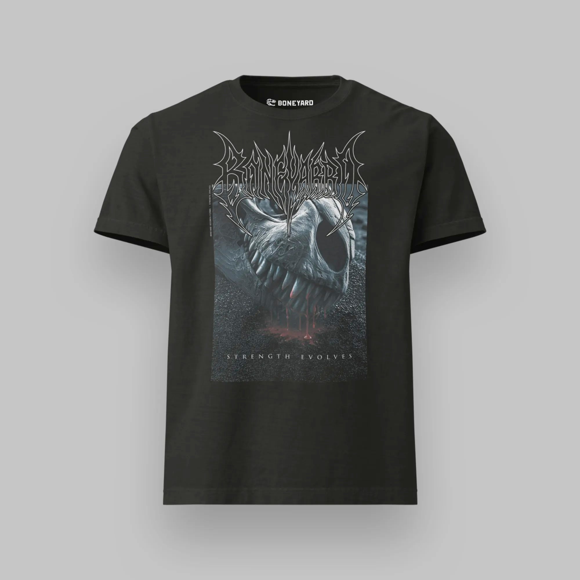Boneyard Records//EP001 - Strength Evolves — BoneyardRecords T-Shirt front