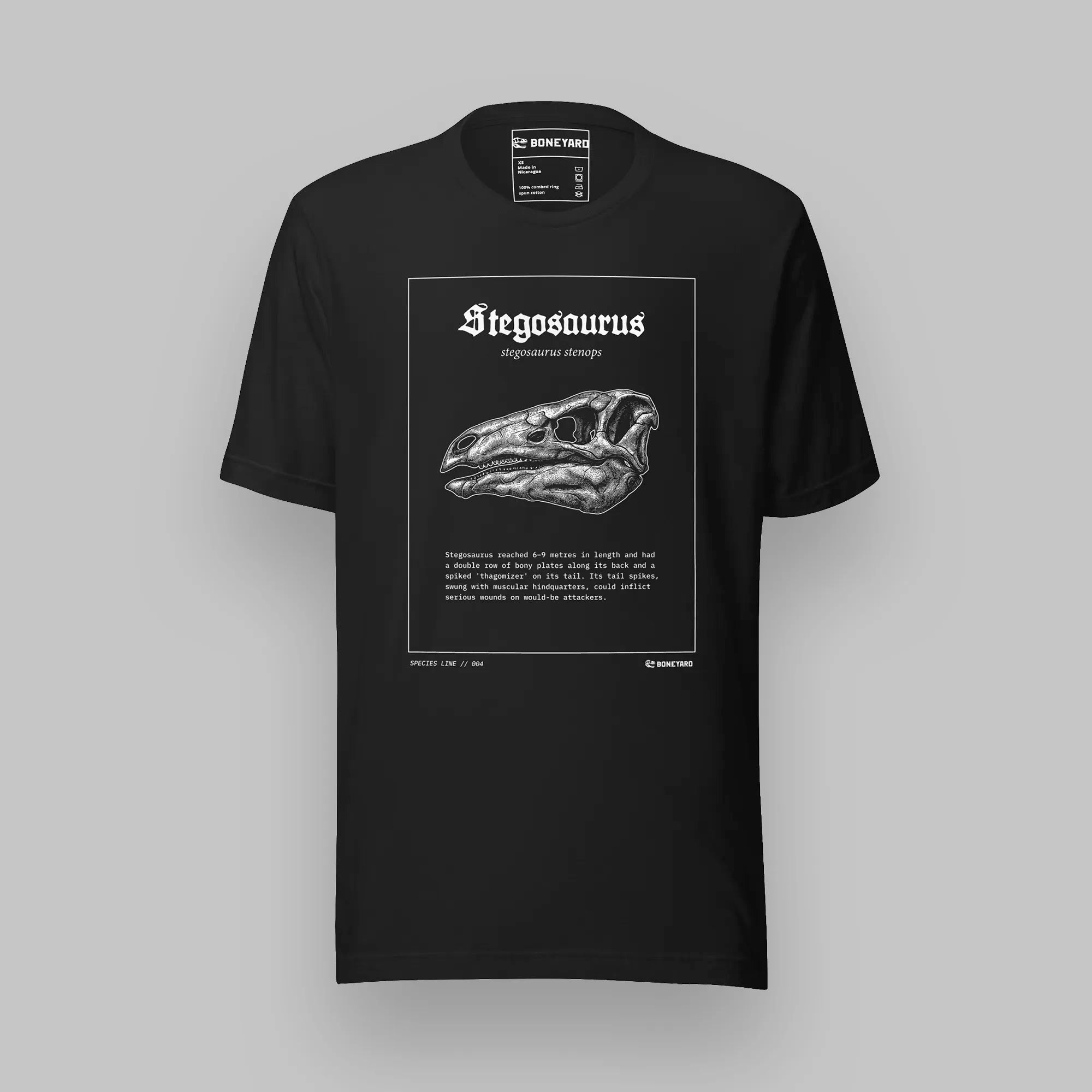 Stegosaurus stenops — Species T-Shirt front