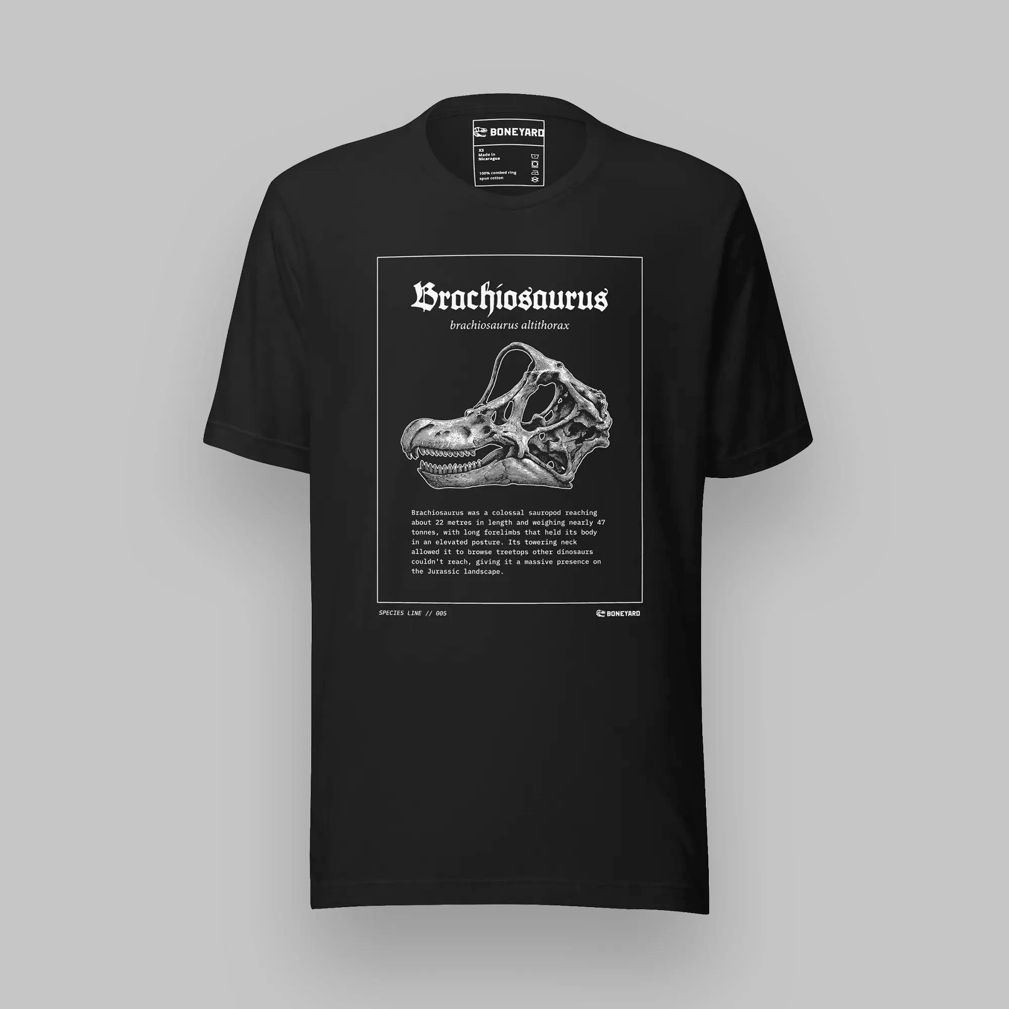 Brachiosaurus altithorax — Species T-Shirt front