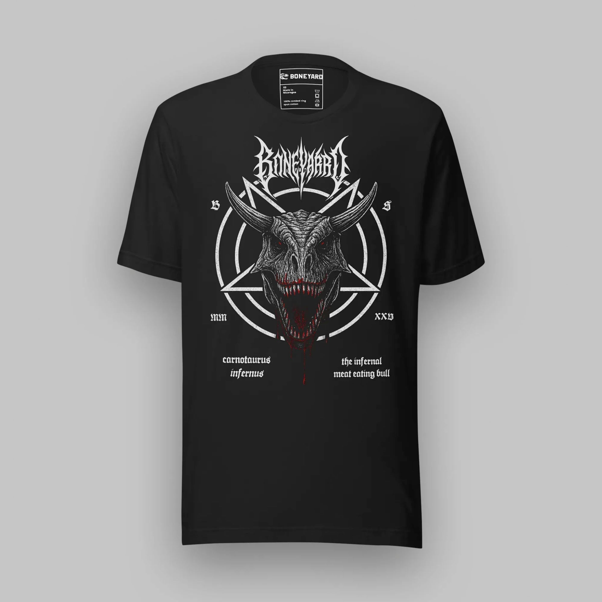 Carnotaurus Infernus — Brutuhl T-Shirt front