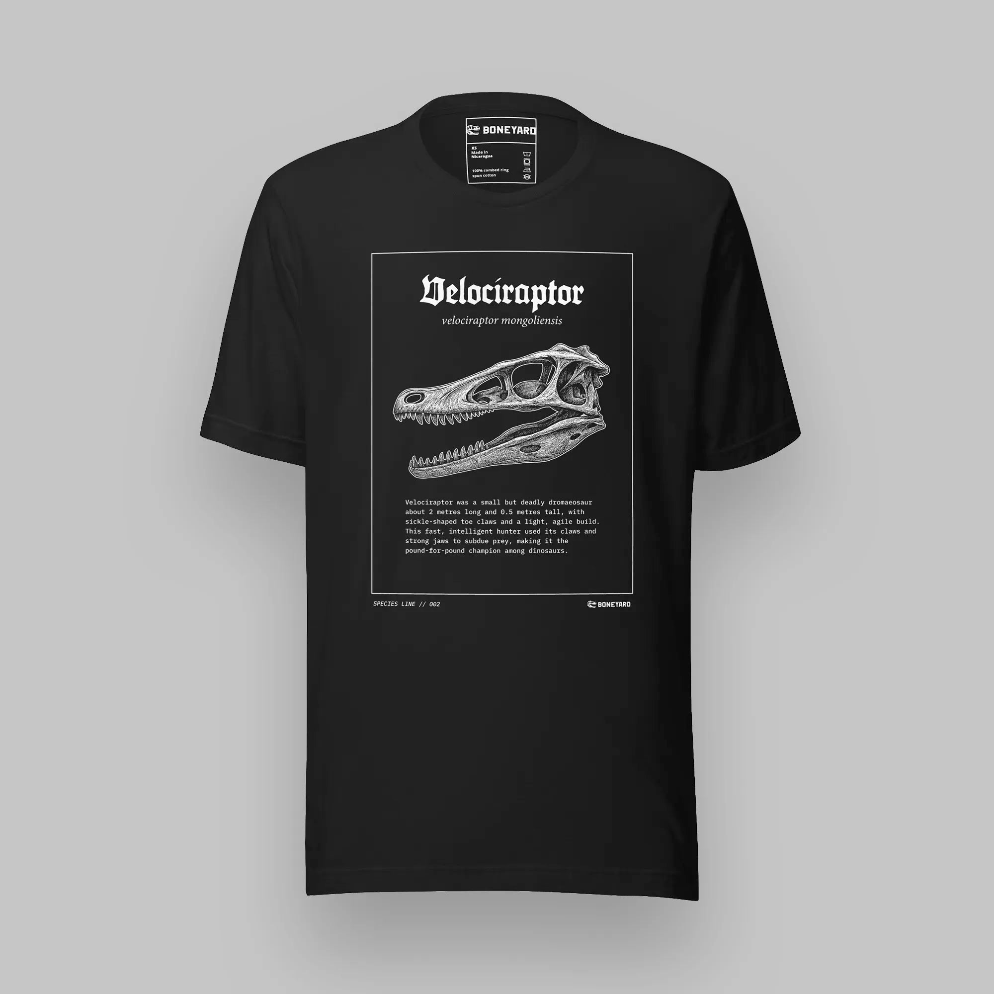 Velociraptor mongoliensis — Species T-Shirt front