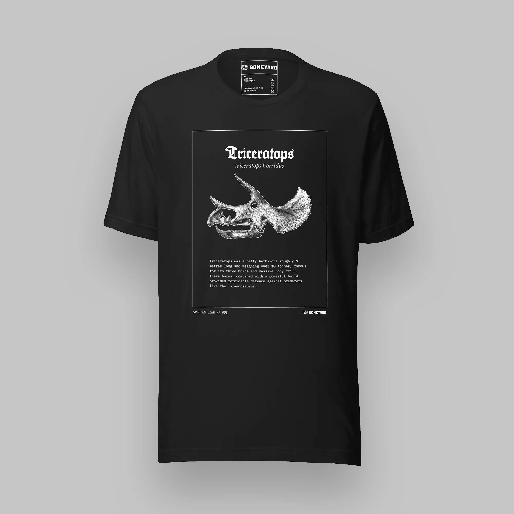Triceratops horridus — Species T-Shirt front